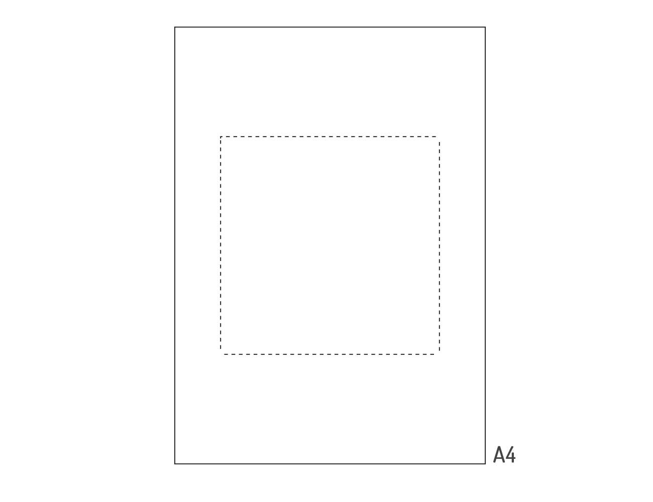 Perforiertes Papier weiß A4 - 20 Stk.